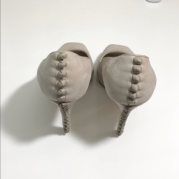 Alexander McQueen Gray Pumps Open Toe 6,5 - Picture 3 of 12